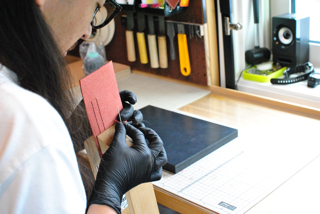 三重県松阪市 レザークラフト
かンバラレザーワークス
製作過程の写真